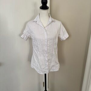 Tailored White Button Down Women’s Top Size XS/S